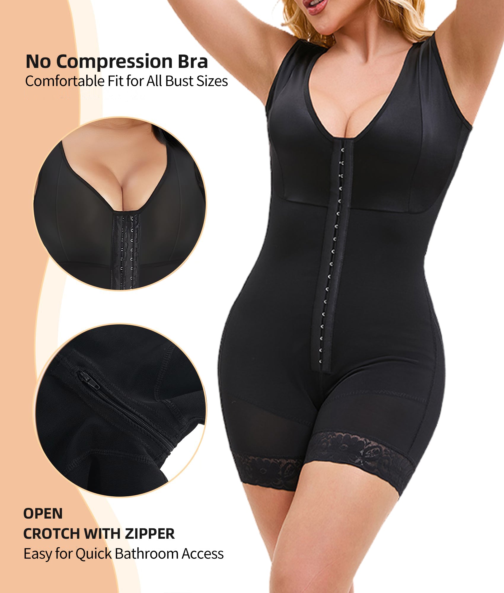 Colombian Tummy-Control Shapewear Bodysuit — Butt Lifter Faja